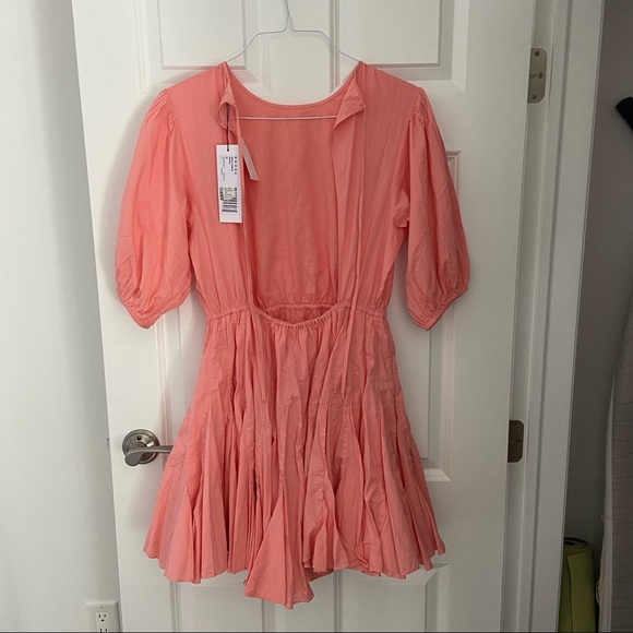 Rhode Molly Peach Dress NWT Size M - Picture 7 of 8